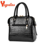 Yogodlns Luxury Crocodile Pattern Handbag Women Winter New PU Leather Tassel Shoulder Bag Brands Design Handle Bag Lady Purse - Boutique Beauté Santé 