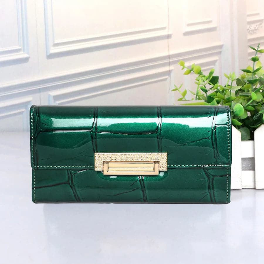 Cow Leather Wallet Women Luxury Brand Genuine Leather Woman Wallets Long Ladies Leather Purse Classic Fashion Clutch Purses - Boutique Beauté Santé 