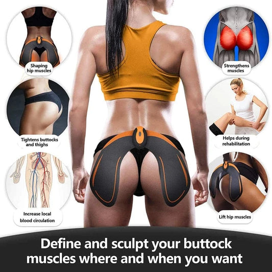 EMS Wireless Remote Hips Trainer Electric Muscle Stimulator USB Smart Fitness Toner Buttocks Butt Lifting Toner Slimming Massage