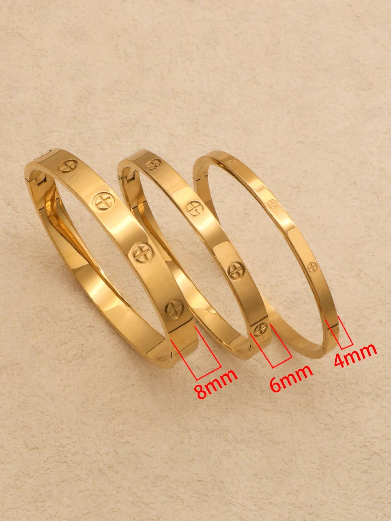 1 Piece 6mm 8mm Width Stainless Steel Top quality women men Jewelry love Bracelet luxury wedding bijoux couple lovers bangles - Boutique Beauté Santé 