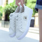 Spring Summer Women Canvas Sneaker Low Top Denim Sneakers Ladies Lace-Up Flat Canvas Trainers Girl Soild Board Shoes Female Tide