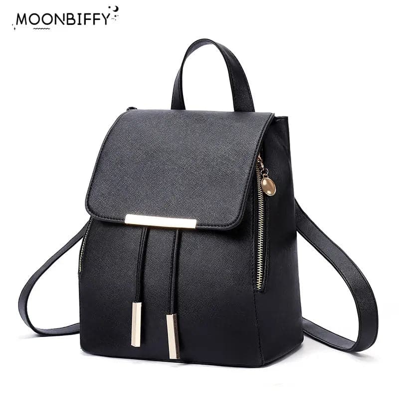 Backpack Women Pu Leather Female Backpacks Teenager School Bags Mochila Feminina Rucksack Mochilas Mujer School Backpack - Boutique Beauté Santé 