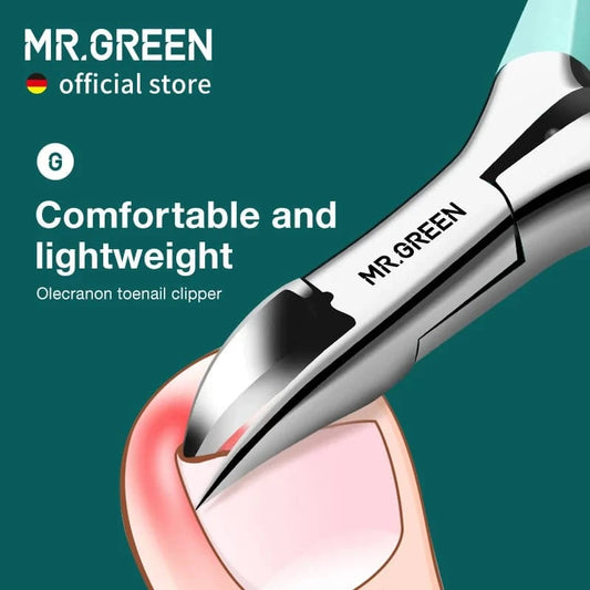 MR.GREEN ingrown Nail Clippers Toenail Cutter Stainless Steel Pedicure Tools Thick Toe Nail Correction Deep Into Nail Grooves