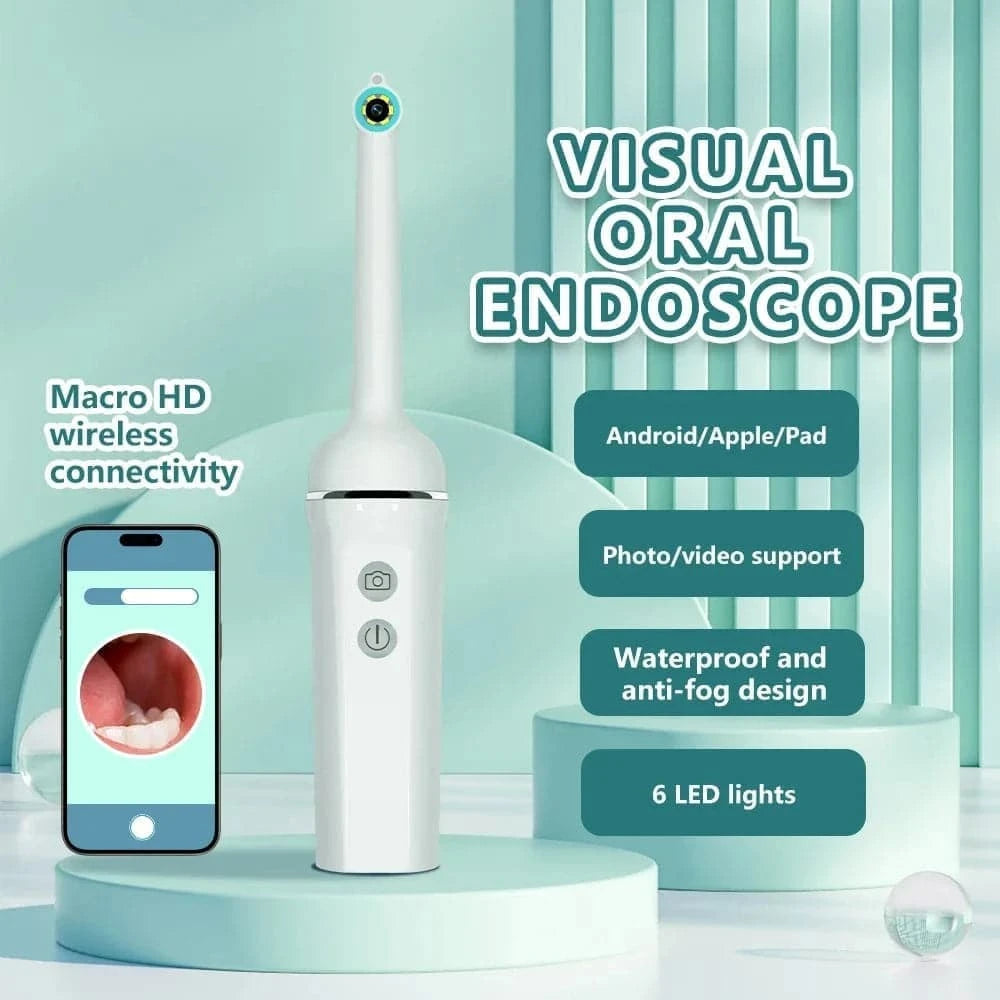 Caméra d'inspection vidéo d'endoscopie visuelle WiFi sans fil, système de soins à domicile Android et iOS, 6 lumières LED, 720P HD, 7mm