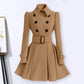 S-XXL New Fashion Classic Winter Thick Coat Europe Belt Buckle Trench Coats Double Breasted Outerwear Casual Ladies Dress Coats - Boutique Beauté Santé 