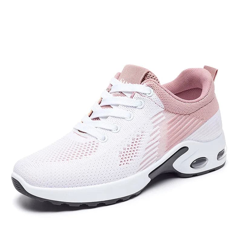 New Running Shoes Ladies Breathable Sneakers Summer Light Mesh Air Cushion Women's Sports Shoes Outdoor Lace Up Training Shoes - Boutique Beauté Santé 