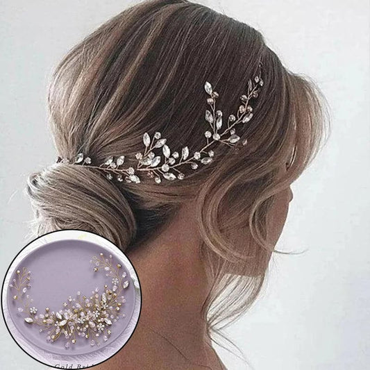 Pearl Crystal Wedding Hair Combs Tiara For Bride Rhinestone Flower Hairpins Bridal Headpiece Jewelry Hair Ornaments Accessories - Boutique Beauté Santé 