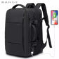 BANGE-Sac à Dos de Voyage pour Homme, Business, École, Extensible, USB, Grande Capacité, 17.3, Ordinateur Portable, Étanche, Mode