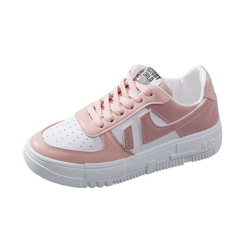 2024 Flats Woman Casual Breathable Female Vulcanized Sports Shoes on Platform Lace Up Woman Comfort Fashion Sneakersy Footwear - Boutique Beauté Santé 