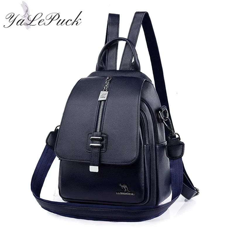 Women Backpack Designer high quality Leather Women Bag Fashion School Bags Multifunction Large Capacity Travel Backpacks mochila - Boutique Beauté Santé 