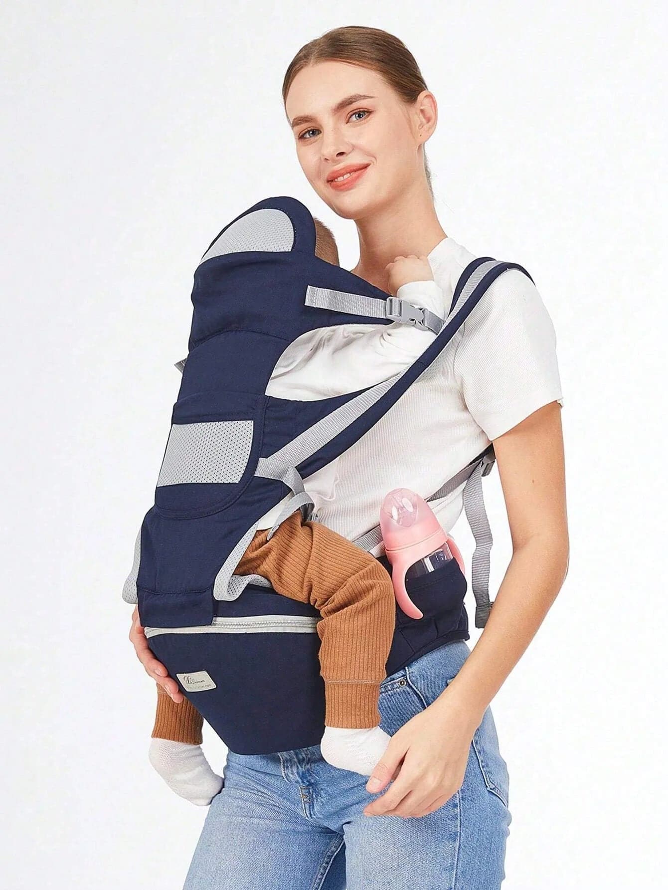 New Adjustable Ergonomic Baby Carrier With Hip Seat, Portable & Multifunctional, Suitable For Travel, Leisure And Daily Use - Boutique Beauté Santé 