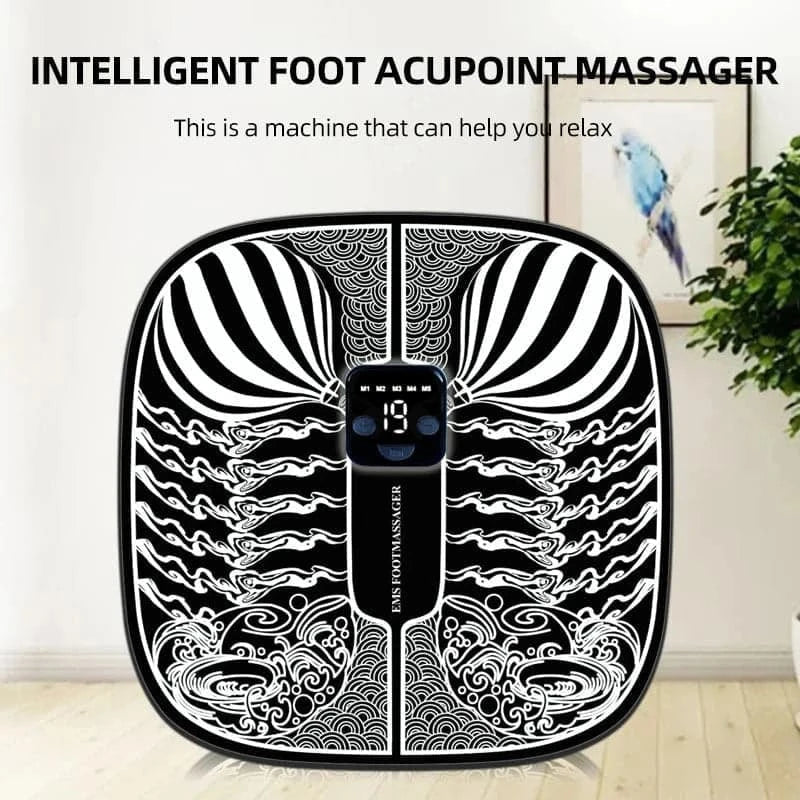 Remote Control EMS Foot Massage Pad Micro-current Pulse Physiotherapy Feet Massager Stimulation Muscle Improve Blood Circulation