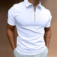 Simple Polo Shirt For Men Solid Golf Clothing Daily Casual High Quality Zip Polo Shirts Summer Breathable Quick Dry Men Clothing - Boutique Beauté Santé 