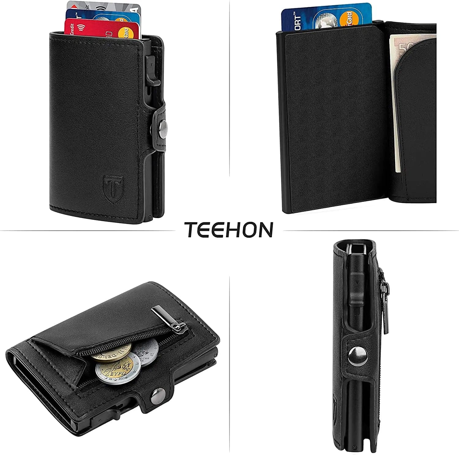 TEEHON Credit Card Holder for Men and Women |Men's Wallet | Men's Slim RFID Wallet | Men's Mini Card Holder - Boutique Beauté Santé 