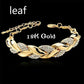 Luxury Love Braided Leaf Bracelet Charm Crystal Wedding Bracelets for Women Anniversary Valentines Day Gifts Aesthetic Jewelry - Boutique Beauté Santé 