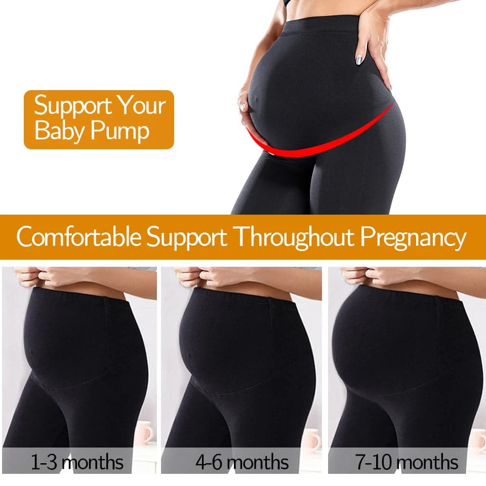 Maternity Leggings High Waist Belly Support Leggins for Pregnant Women Pregnancy Skinny Pants Body Shaping Postpartum Trousers - Boutique Beauté Santé 