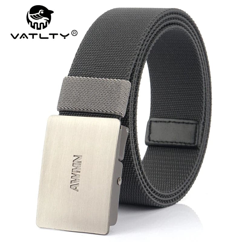 VATLTY Argent Ceinture Élastique Hommes Boucle en alliage à dégagement rapide 105cm-125cm Ceinture extensible Mâle Randonnée en plein air Ceintures de pêche Femelle - Boutique Beauté Santé 