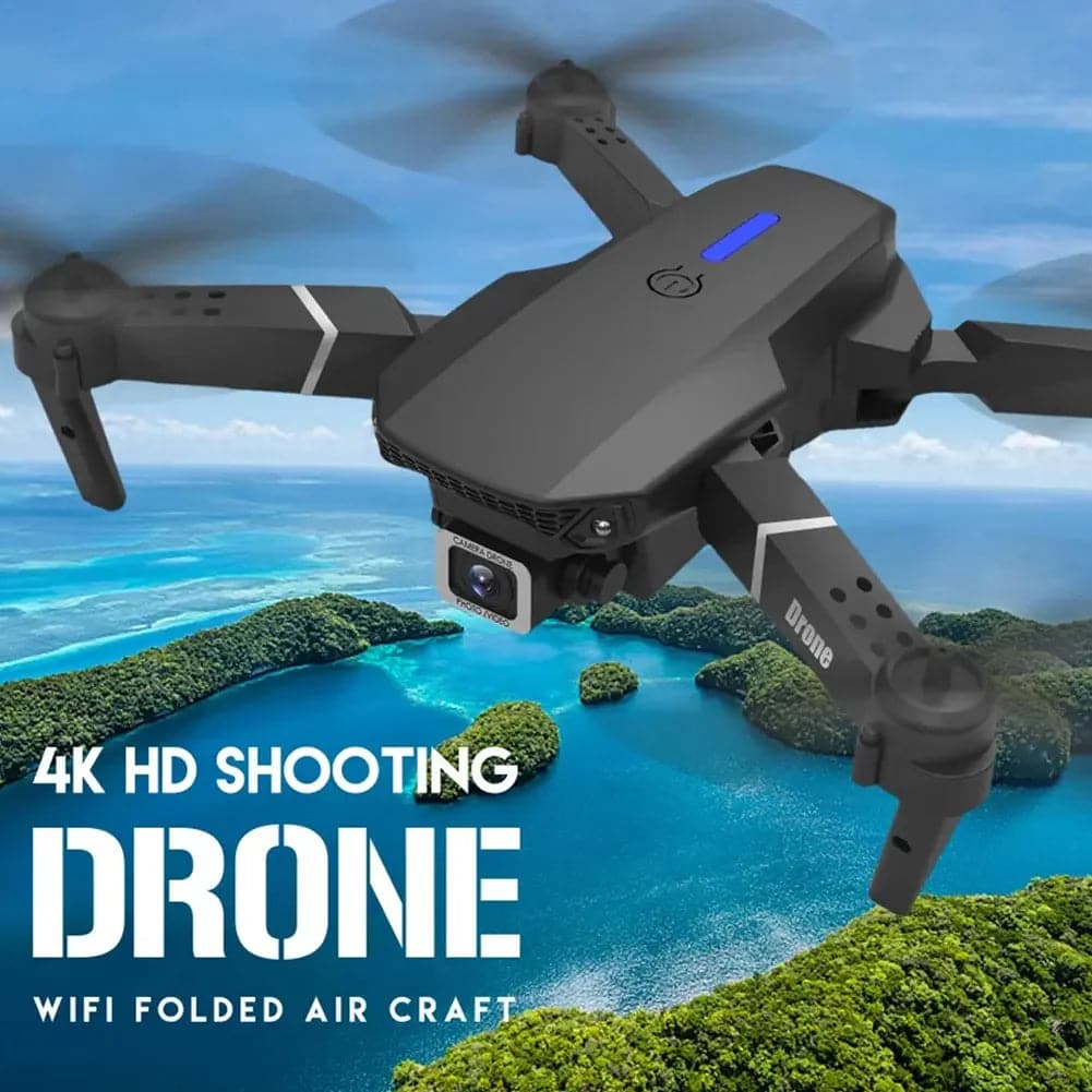 Drone Professionnel E88 Pro 4K HD, Avion Rc, Caméra Touriste, Quadricoptère à Distance, Jouet Avion, Hélicoptère, Nouveau, 2024 - Boutique Beauté Santé 