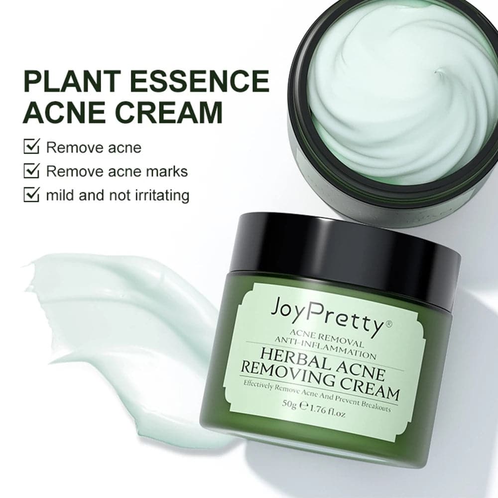 Herbal Acne Treatment Face Cream Pimple Scar Removal Oil control Against Acne Marks Facial Moisturizing Cream Skin Care Beauty - Boutique Beauté Santé 