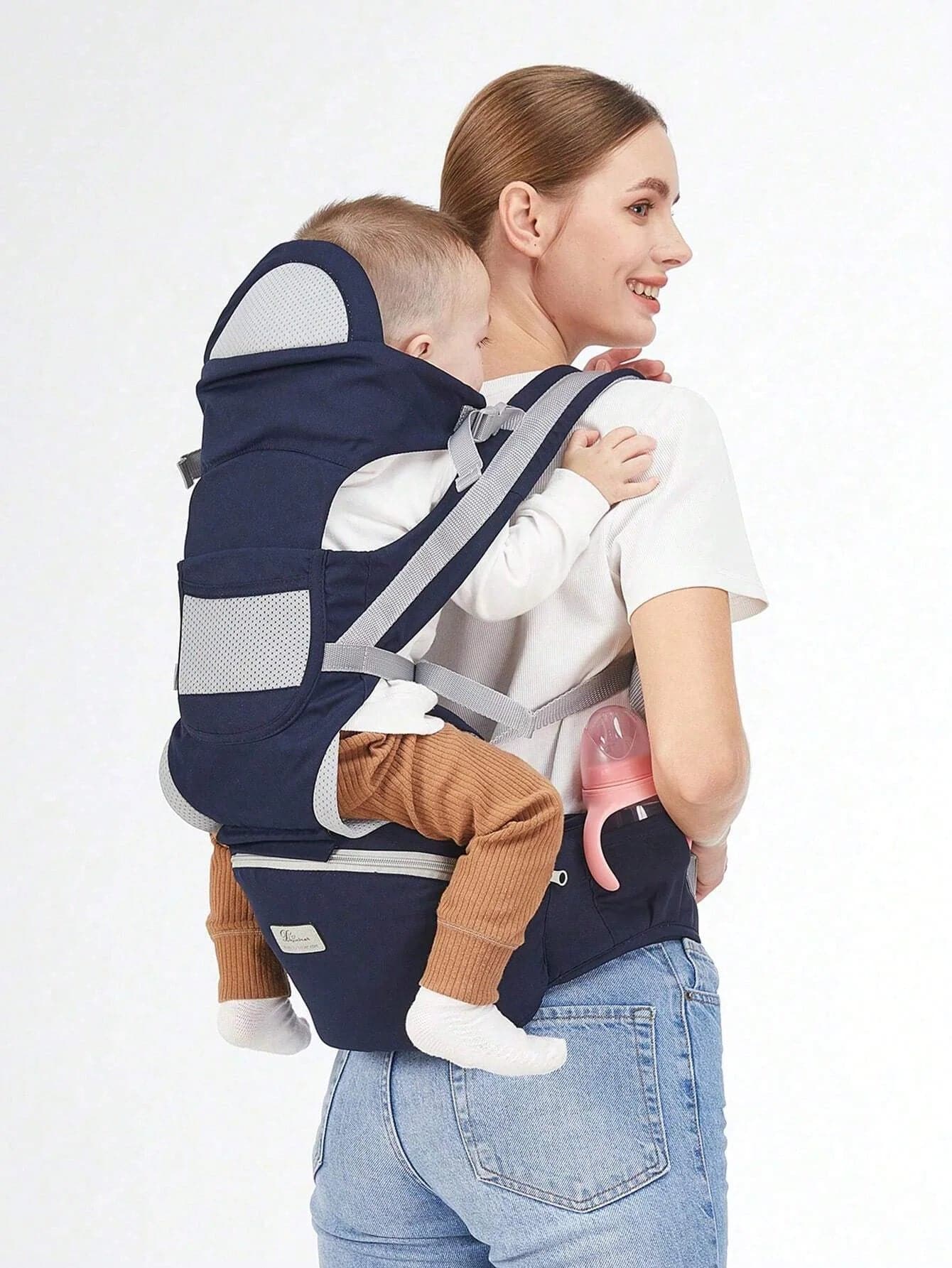 New Adjustable Ergonomic Baby Carrier With Hip Seat, Portable & Multifunctional, Suitable For Travel, Leisure And Daily Use - Boutique Beauté Santé 