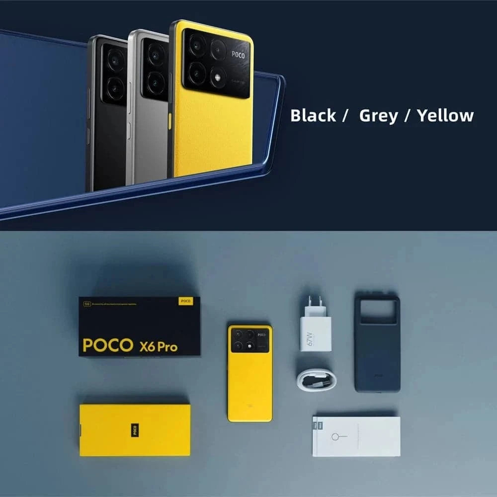 POCO-Smartphone X6 Pro 5G NDavid, version globale, 8 Go, 256 Go, 12 Go, 512 Go, 8300 pouces, AMOLED, appareil photo 64MP, OIS 67W, 6.67 mAh, 5000mAh