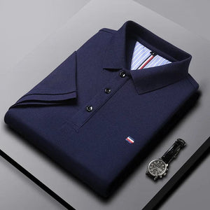 Men's Casual Fashion Polo Shirt Breathable and Comfortable Embroidered Top