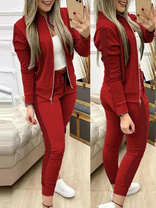 Spring 2 Piece Woman Set 2024 Women Two Piece Set Outfits Autumn Women's Tracksuit Zipper Top Pants Casual Sport Suit