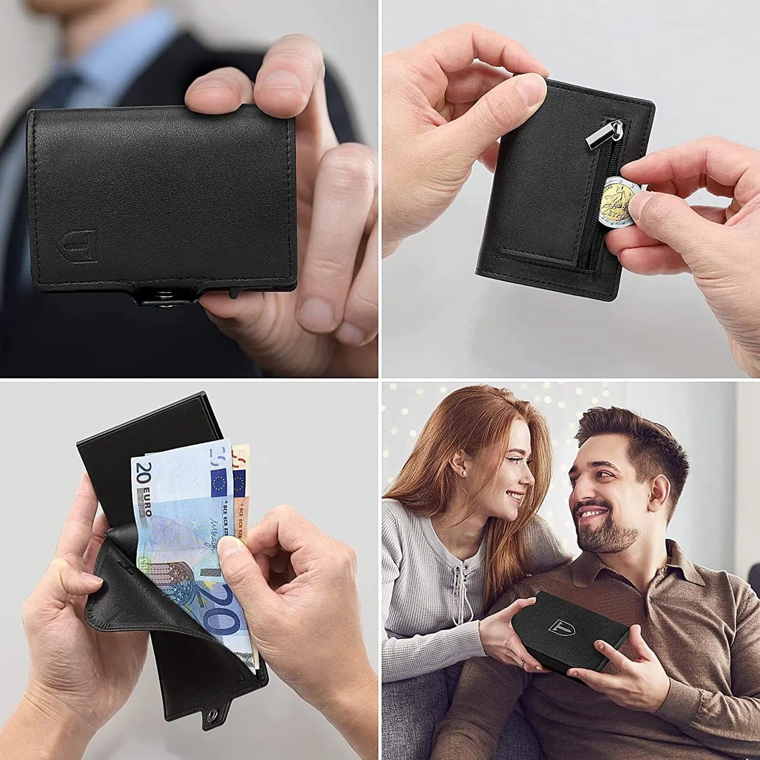 TEEHON Credit Card Holder for Men and Women |Men's Wallet | Men's Slim RFID Wallet | Men's Mini Card Holder - Boutique Beauté Santé 