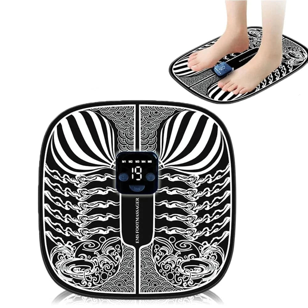 Remote Control EMS Foot Massager Pad Pulse Physiotherapy Micro-current Electric Feet Massage Mat Muscle Stimulator Relieve Pain