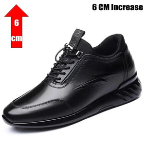 2024 New Men's Vulcanize Shoes Men Casual Shoes PU Leather Design Shoes Height Increase 6-8CM Gym Business Fashion Male Sneakers