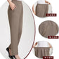 XL-7XL Large Size Women Pants Spring Summer Ice Silk Elastic Waist Female Trousers Casual Middle Aged Mother Stretch Pantalones - Boutique Beauté Santé 