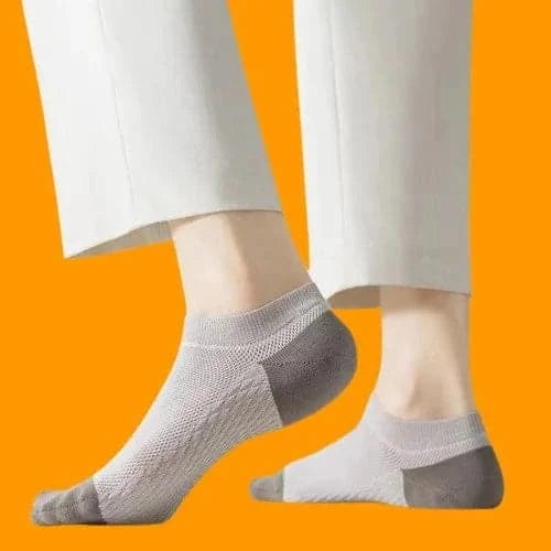 5/10 Pairs Massage Bottom Mesh Breathable Sweat-Absorbent Deodorant Summer Thin Men's Socks Men's Short Socks