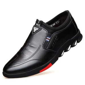 Chaussures en cuir décontractées pour hommes, chaussures de travail às souples pour hom enmes, chaussures plates d'été, printemps, 2024 filer, mocassin