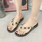 Shoes for Women Summer 2024 Thong Flat Flip Flops Rhinestone Fashion Comfort Opened Toe Luxury Sandalias Women Sandales Plates - Boutique Beauté Santé 