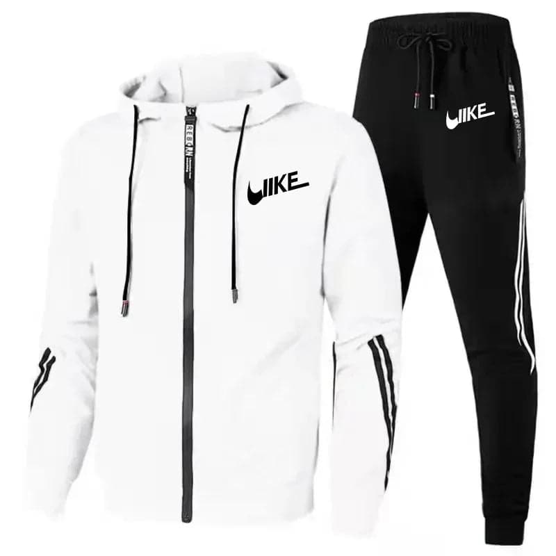 2024 New Men's Casual Suit Outdoor Fitness Jogging Sports Suit Men's Hoodie + Pants Set (S-4XL) New in Men's Sets Sports Suit - Boutique Beauté Santé 