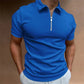 Simple Polo Shirt For Men Solid Golf Clothing Daily Casual High Quality Zip Polo Shirts Summer Breathable Quick Dry Men Clothing - Boutique Beauté Santé 