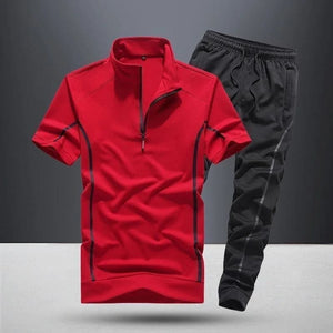 2024 Summer New Men's Classic Fashion Short Sleeve T-shirt Suit Men's Casual Comfort Large Size High-Quality Sports Suit M-5XL