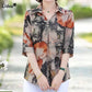 Summer Polo-Neck Fashion Printed Shirt Women's Clothing New Simplicity Casual Half Sleeve Vintage Spliced Blouse for Female - Boutique Beauté Santé 