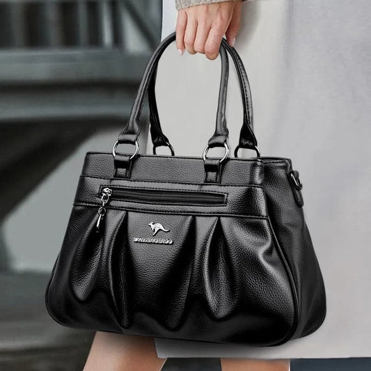 Sacs à main de luxe en cuir blanc pour femmes, sacs à bandoulière de créateur, nouveau sac initié, grand sac fourre-tout décontracté pour dames, 2024 - Boutique Beauté Santé 