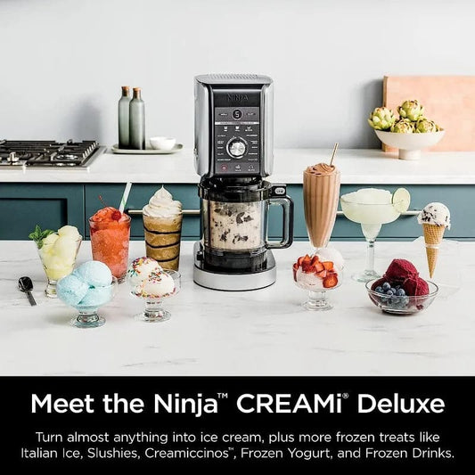 Ninja NC501 CREAMi Deluxe 11-en-1 Machine à glace et à crème glacée congelée pour crème glacée, sorbet, milkshakes, boissons congelées et plus encore - Boutique Beauté Santé 