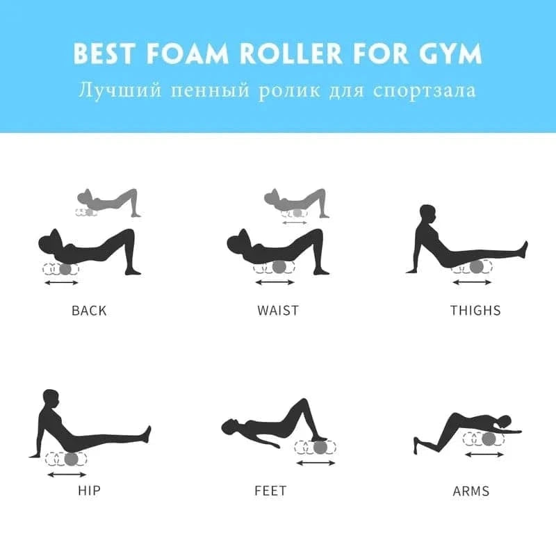 Colonne de Yoga et de Massage en Mousse, Rouleau Doux et Souple Idéal pour Fitness, Gymnastique, Pilates et Bloc, Détend les Muscles du Dos, Livraison Directe