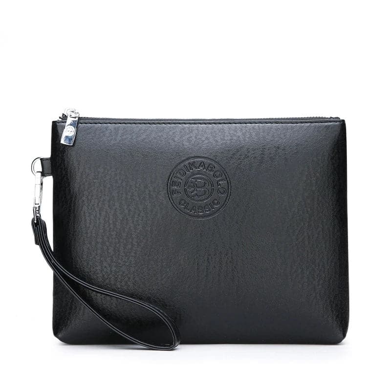 England Business Style Men's Clutch Bag wallet Soft PU Leather Male wristlet Pack Bag Elegant Leisure Stylish Hand bag Men Pouch - Boutique Beauté Santé 