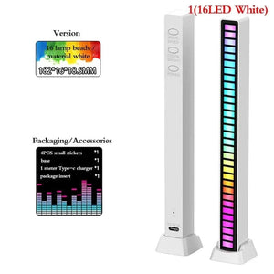 Creative 5V USB 16/32 LED Night Lights App Control RGB Music Rhythm Light Bar