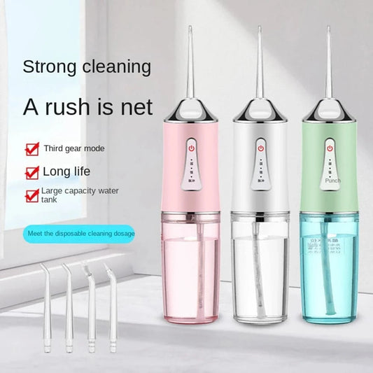 Oral Irrigator Dental Water Flosser Portable Dental Water 3 Modes Teeth Cleaner Toothbrush Oral Hygiene Clean USB Rechargeable