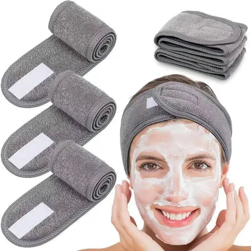 Soft Toweling Hair Accessories Girls Headbands for Face Washing Bath Makeup Hair Band for Women Adjustable SPA Facial Headband - Boutique Beauté Santé 