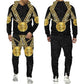 Men's Hoodie Pants Suit Leopard Golden Pattern Sportswear Set 3D Print Women Fashion Tracksuit Jogging Clothes For Men Clothing - Boutique Beauté Santé 