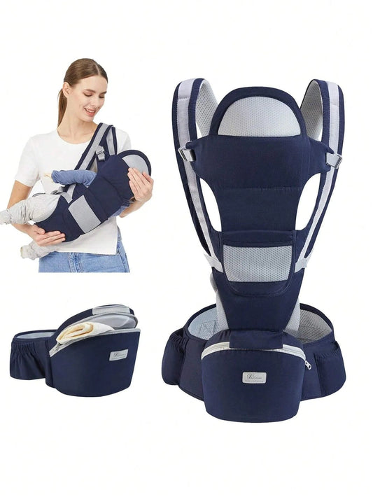 New Adjustable Ergonomic Baby Carrier With Hip Seat, Portable & Multifunctional, Suitable For Travel, Leisure And Daily Use - Boutique Beauté Santé 