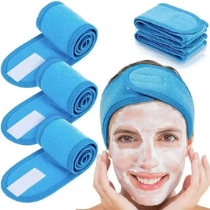 Soft Toweling Hair Accessories Girls Headbands for Face Washing Bath Makeup Hair Band for Women Adjustable SPA Facial Headband