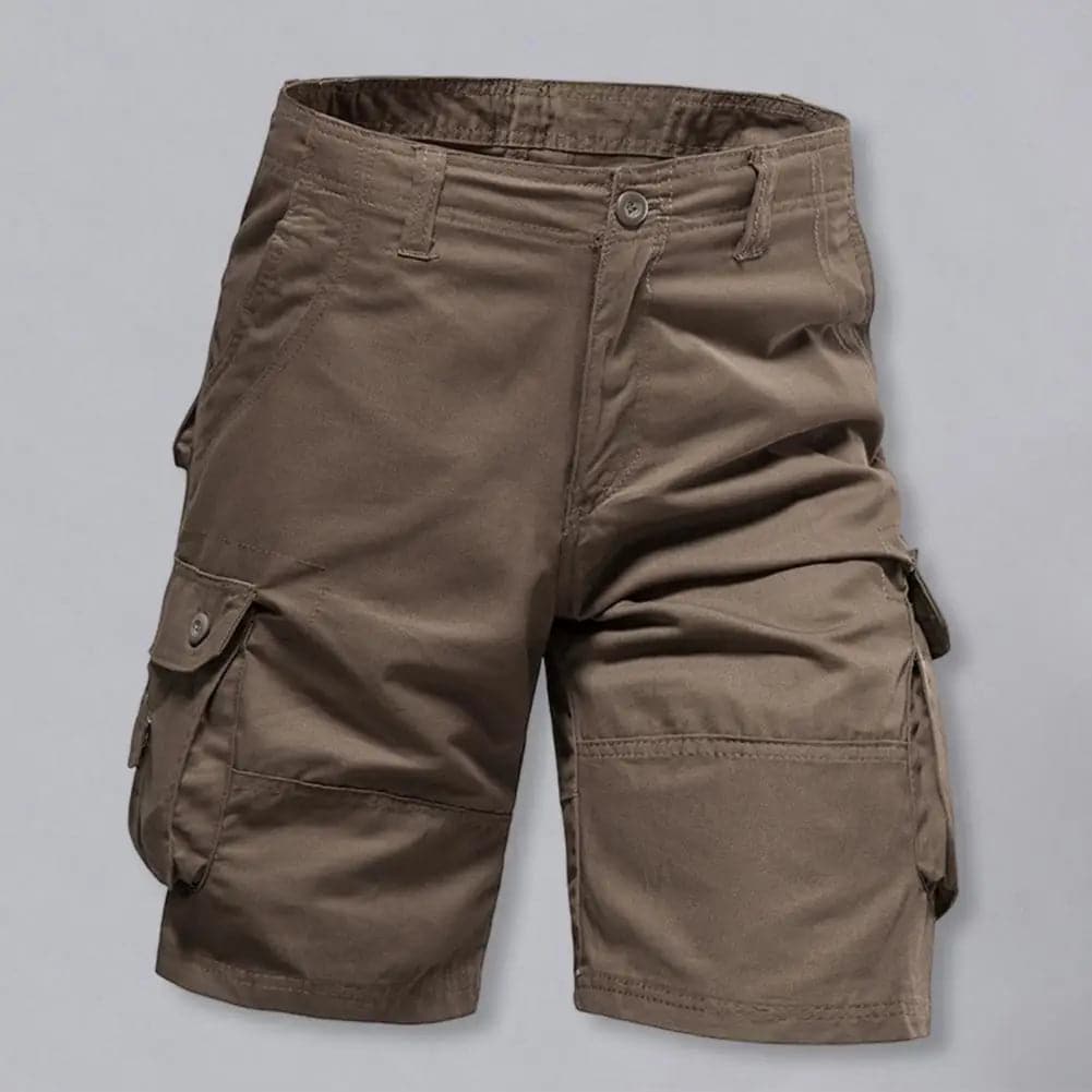 Short cargo respirant pour homme, short athlétique, taille élastique, multi-poches, léger, polyvalent, sport - Boutique Beauté Santé 