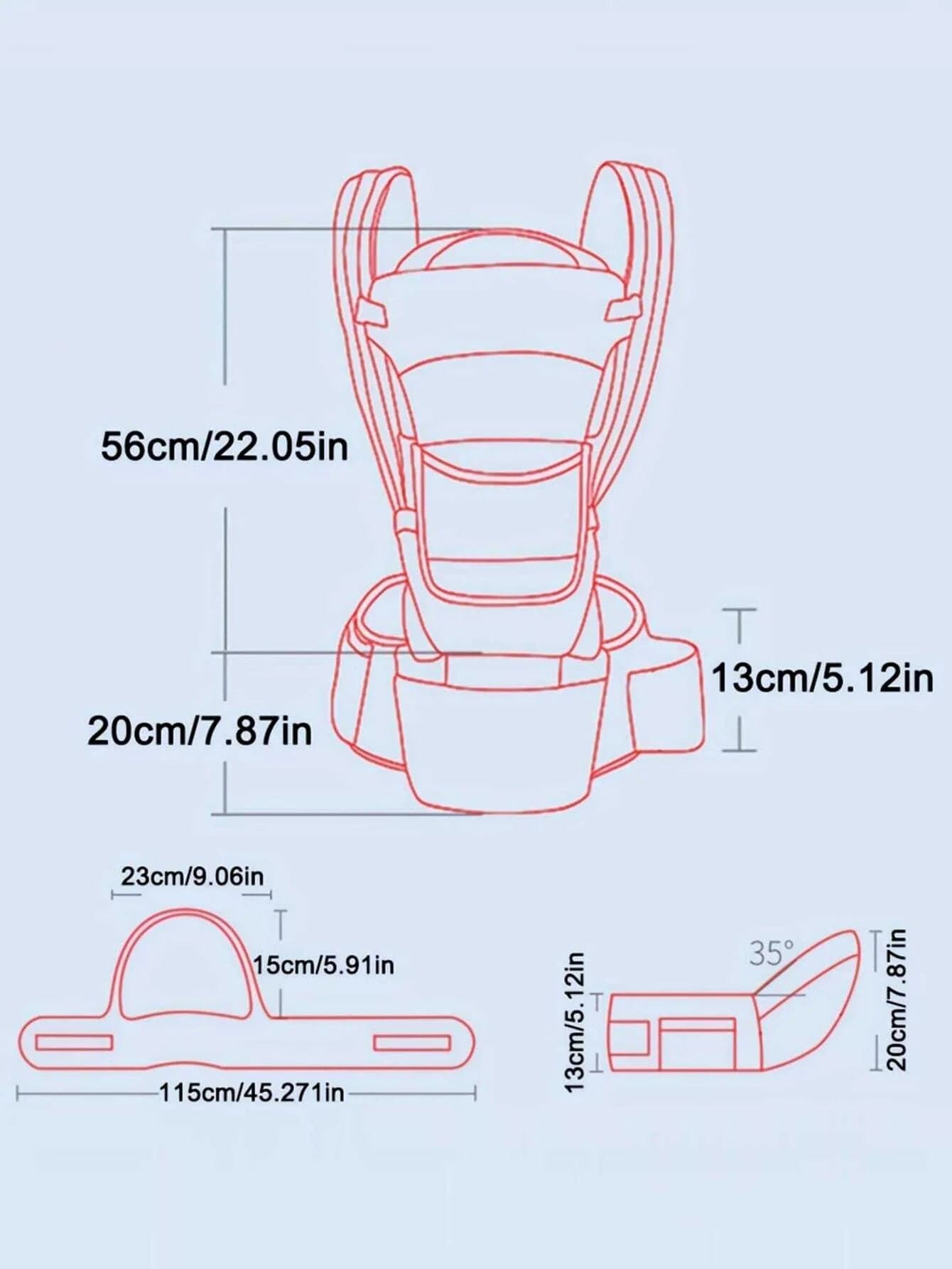 New Adjustable Ergonomic Baby Carrier With Hip Seat, Portable & Multifunctional, Suitable For Travel, Leisure And Daily Use - Boutique Beauté Santé 